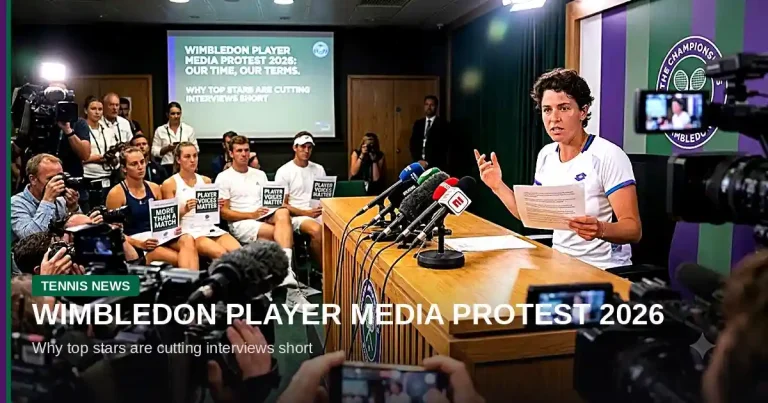 Wimbledon Player Media Protest