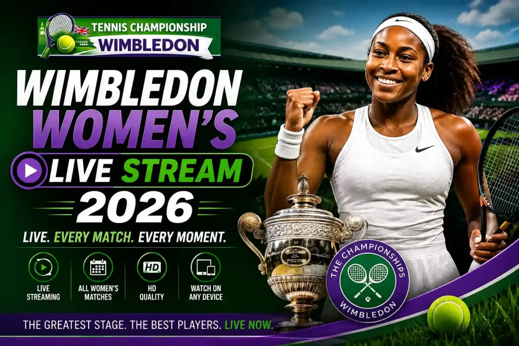 WIMBLEDON WOMEN LIVE STREAM 2026