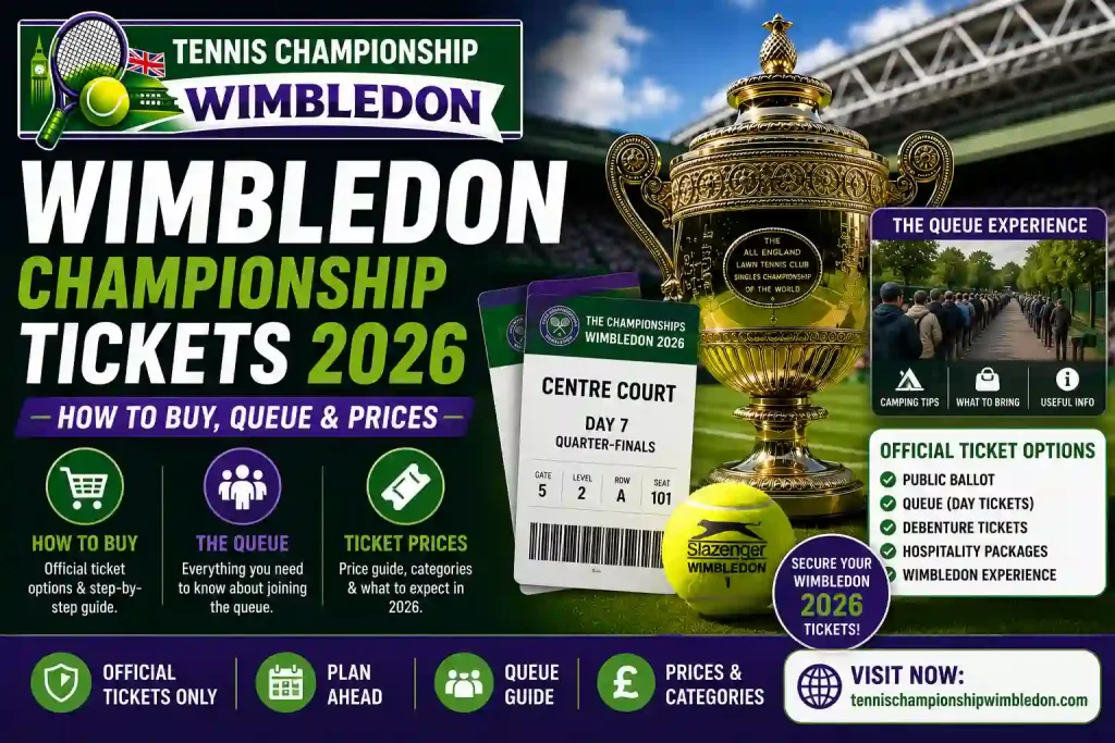 Wimbledon Championship Tickets 1 Wimbledon Championship Tickets 2026 — How to Buy, Queue & Prices
