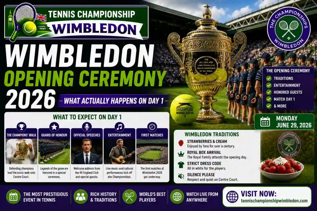 Wimbledon Opening Ceremony 1 Wimbledon Opening Ceremony 2026 — What Actually Happens on Day 1