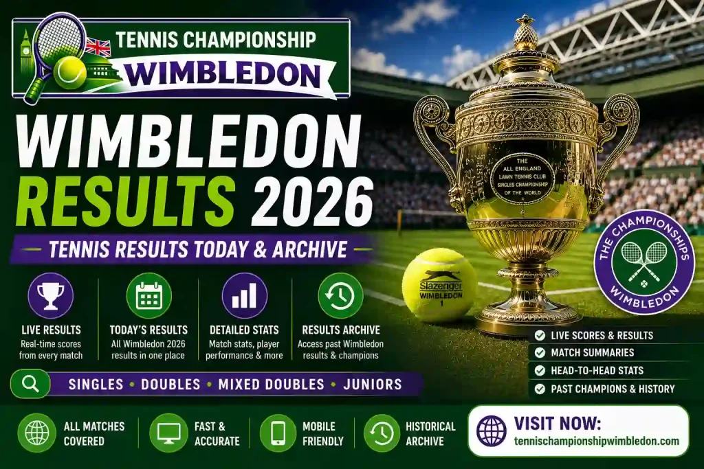 Wimbledon Results 1 Wimbledon Results 2026 — Tennis Results Today & Archive